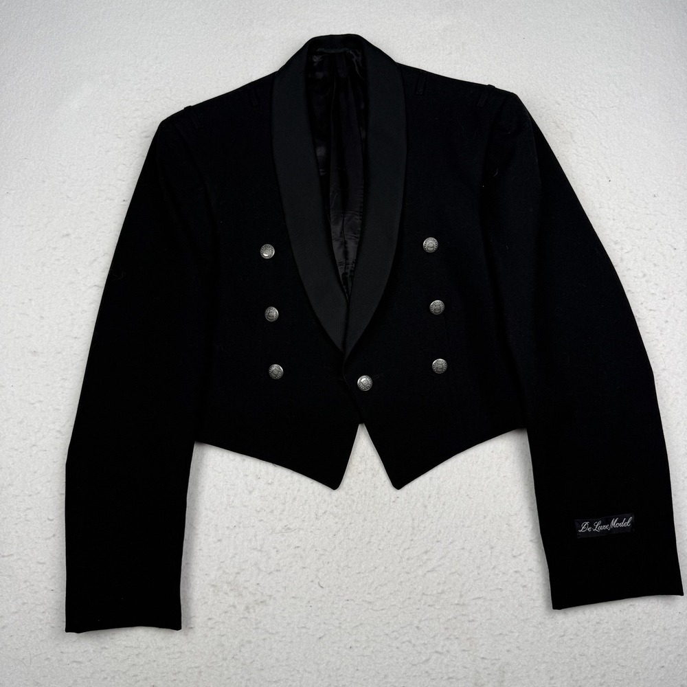 De Luxe Model 1963 60's US Air Force Dress Jacket Mens 38 Short Black Wool